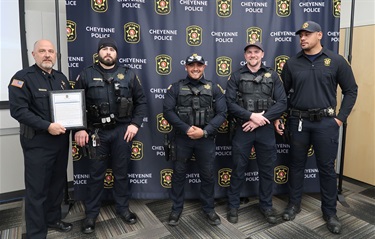 Unit Citation - Chief Mark Francisco, Officer Nathanial Lucero, Officer Joseph Rodriquez, Officer Robert Wingeleth, Officer Salofi Gaoa